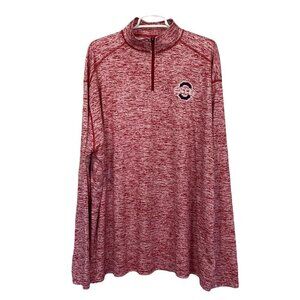Badger Sport Performance Shirt Pullover 1/4 Zip SOCCER Logo Red Size‎ 4XL